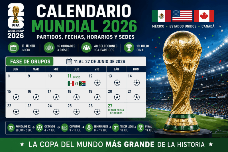 Calendario del Mundial 2026
