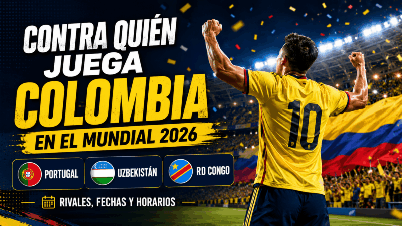 Contra quién juega Colombia en el Mundial 2026