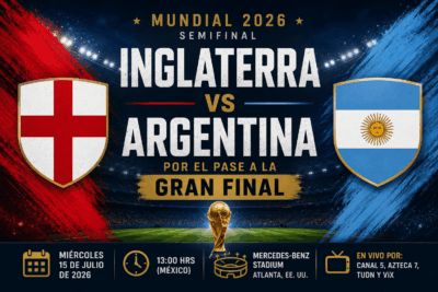 Inglaterra vs Argentina: clásico mundialista por el pase a la final del Mundial 2026