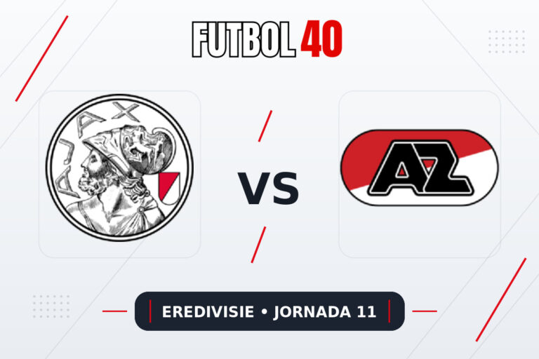 Ajax Amsterdam vs AZ Alkmaar en vivo, Eredivisie 2026/27 Jornada 11
