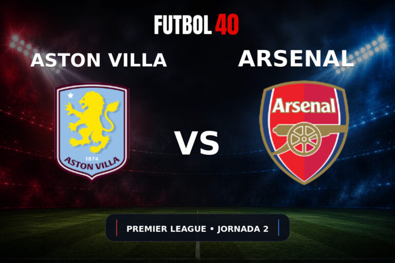 Aston Villa vs Arsenal en vivo, Premier League 2026/27 Jornada 2