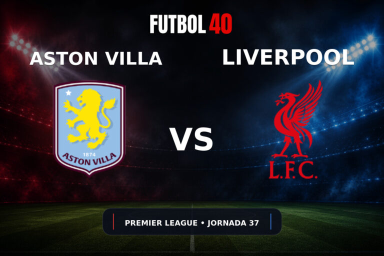 Aston Villa vs Liverpool en vivo, Premier League 2025/26 Jornada 37