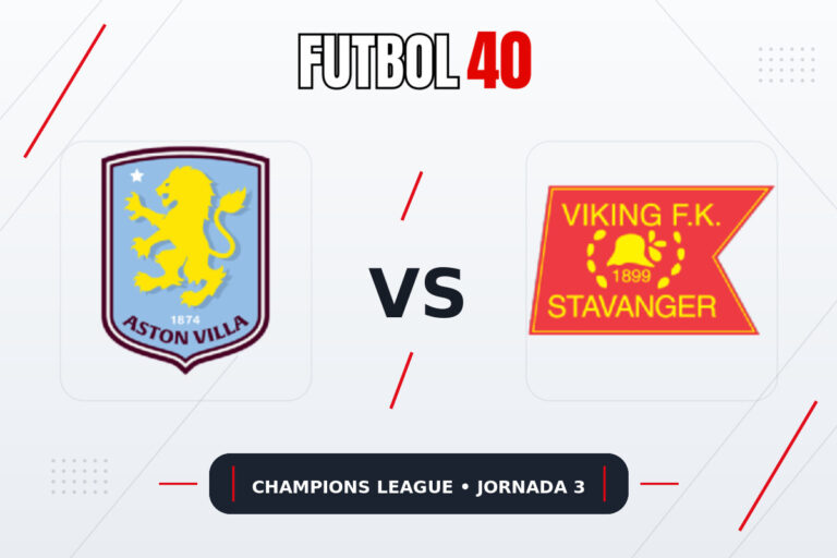 Aston Villa vs Viking FK en vivo, Champions League 2026/27 Jornada 3