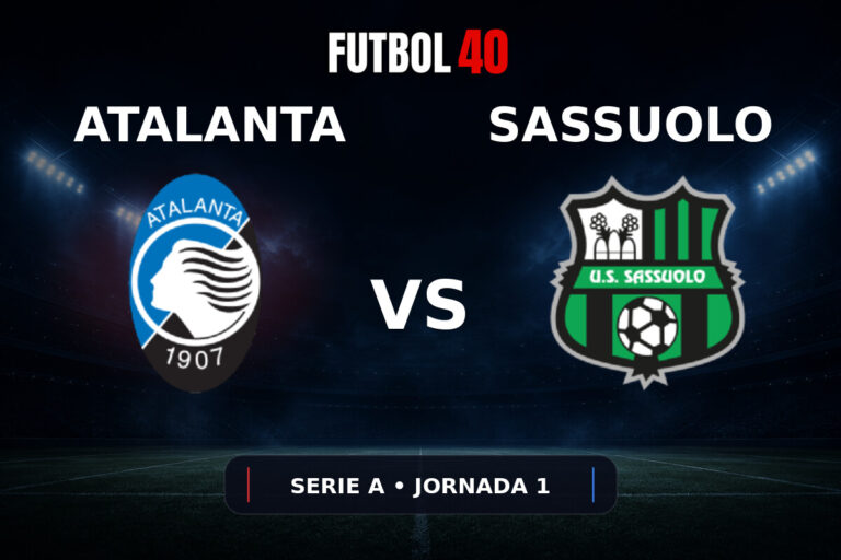 Atalanta vs Sassuolo en vivo, Serie A 2026/27 Jornada 1