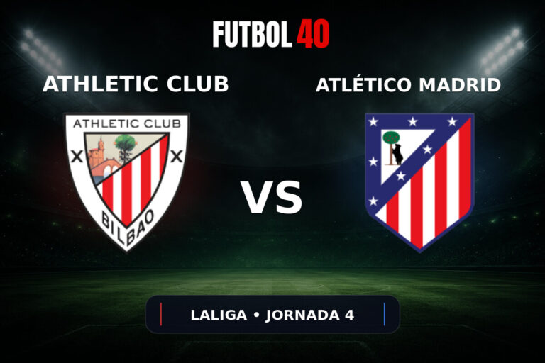 Athletic Club vs Atlético de Madrid en vivo, LaLiga 2026/27 Jornada 4