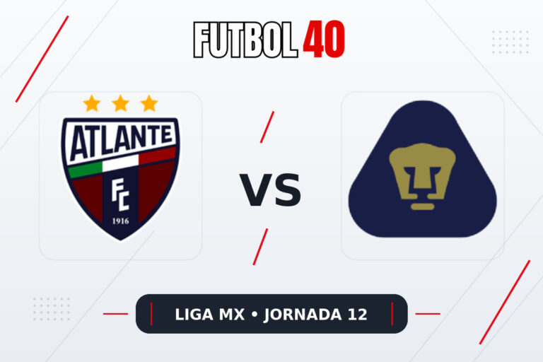 Atlante vs Pumas UNAM en vivo, Liga MX Apertura 2026 Jornada 12
