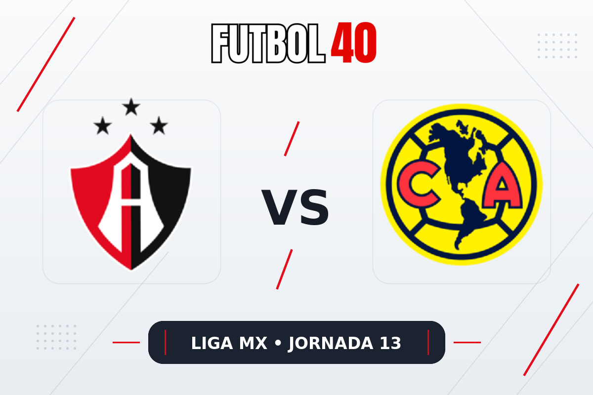 Atlas vs América EN VIVO Jornada 13 Liga MX Apertura 2026
