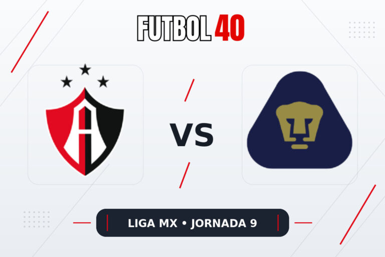 Atlas vs Pumas UNAM en vivo, Liga MX Apertura 2026 Jornada 9