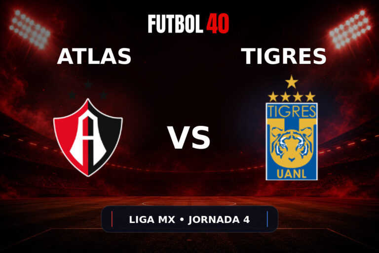 Atlas vs Tigres UANL en vivo, Liga MX Apertura 2026 Jornada 4