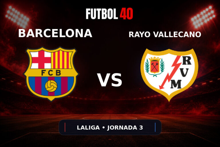 Barcelona vs Rayo Vallecano en vivo, LaLiga 2026/27 Jornada 3