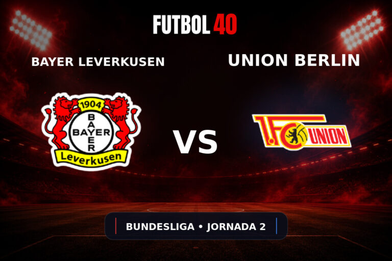 Bayer Leverkusen vs Union Berlin en vivo, Bundesliga 2026/27 Jornada 2