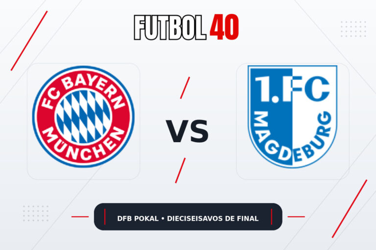 Bayern Munich vs FC Magdeburg en vivo, Copa de Alemania 2026/27 Dieciseisavos de Final