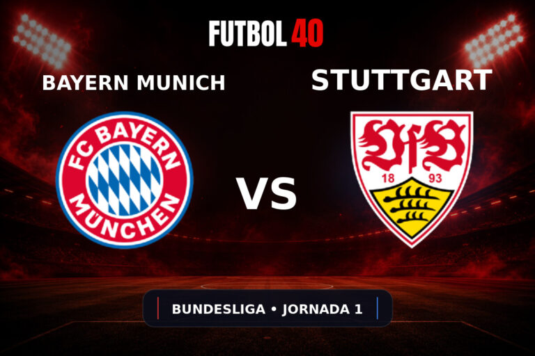 Bayern Munich vs Stuttgart en vivo, Bundesliga 2026/27 Jornada 1