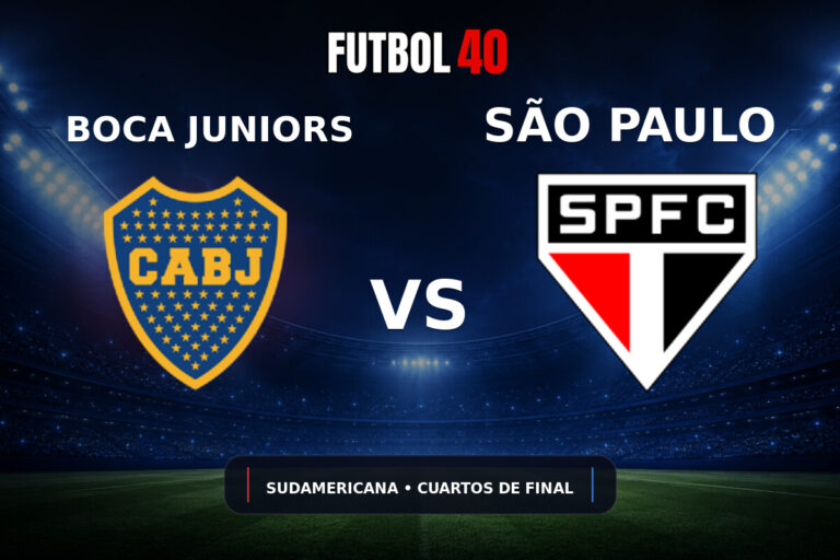 Boca Juniors vs São Paulo en vivo, Copa Sudamericana 2026 Cuartos de Final