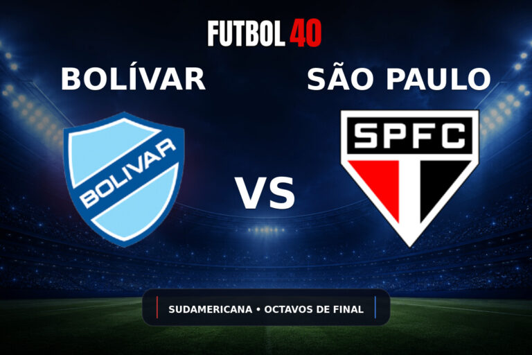 Bolívar vs São Paulo en vivo, Copa Sudamericana 2026 Octavos de Final