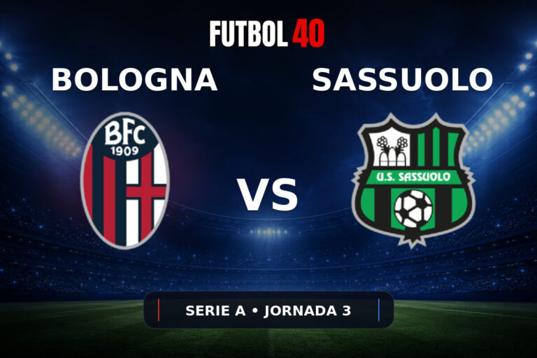 Bologna vs Sassuolo en vivo, Serie A 2026/27 Jornada 3