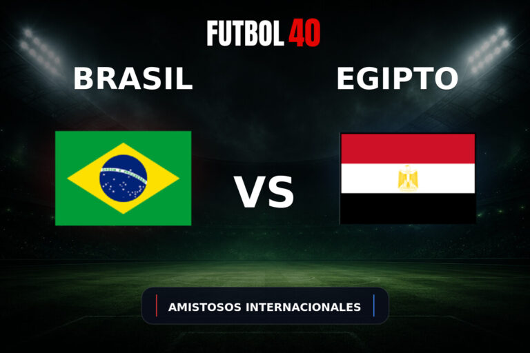 Brasil vs Egipto en vivo, Amistosos Internacionales 2026