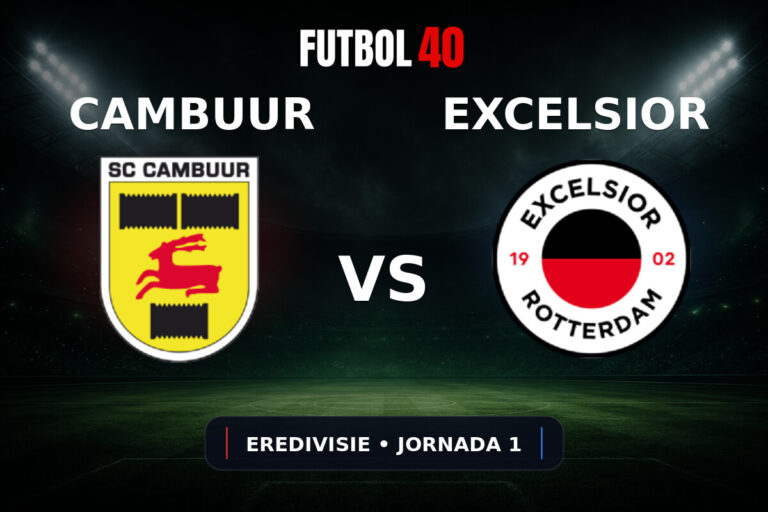 Cambuur vs Excelsior en vivo, Eredivisie 2026/27 Jornada 1