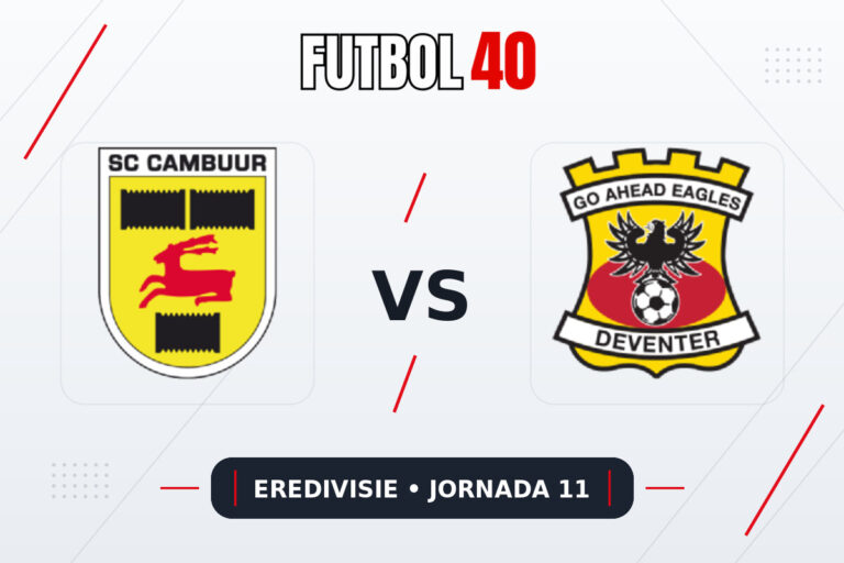 Cambuur vs Go Ahead Eagles en vivo, Eredivisie 2026/27 Jornada 11