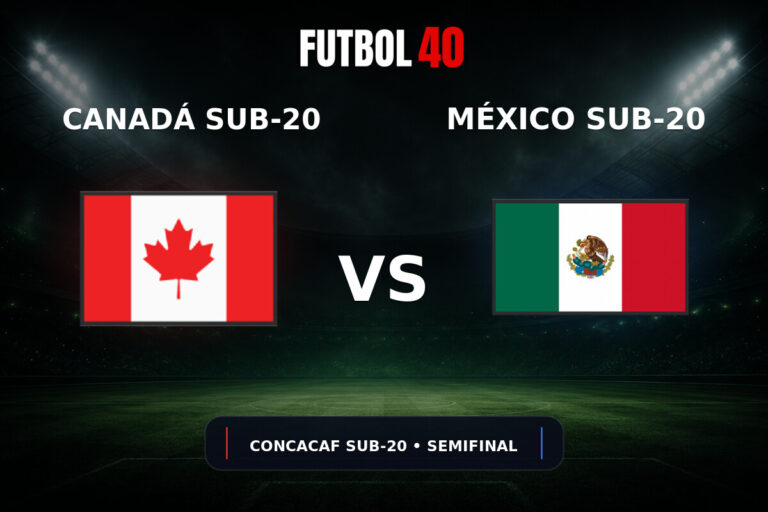 Canadá Sub-20 vs México Sub-20 en vivo, Concacaf Sub-20 2026 Semifinal