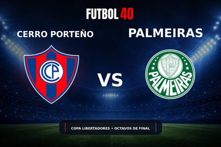 Cerro Porteño vs Palmeiras en vivo, Copa Libertadores 2026 Octavos de Final