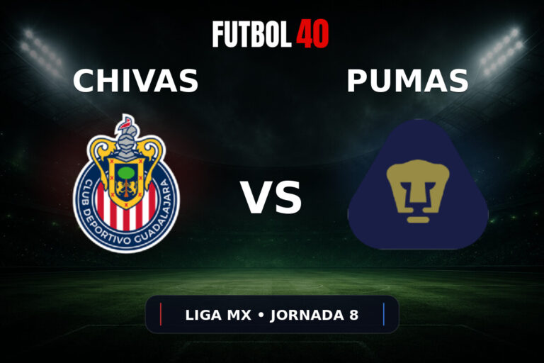 Chivas Guadalajara vs Pumas UNAM en vivo, Liga MX Apertura 2026 Jornada 8