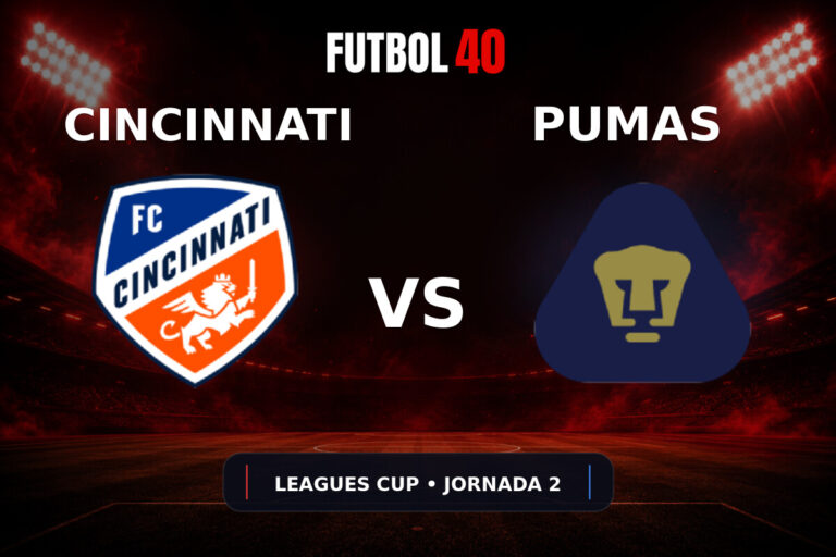 Cincinnati vs Pumas UNAM en vivo, Leagues Cup 2026 Jornada 2