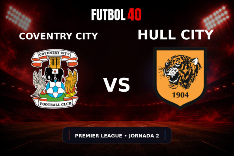 Coventry City vs Hull City en vivo, Premier League 2026/27 Jornada 2