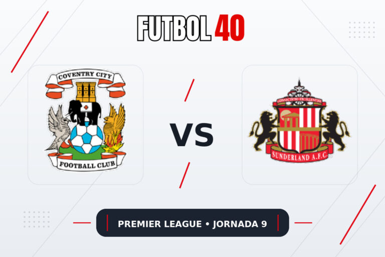 Coventry City vs Sunderland en vivo, Premier League 2026/27 Jornada 9