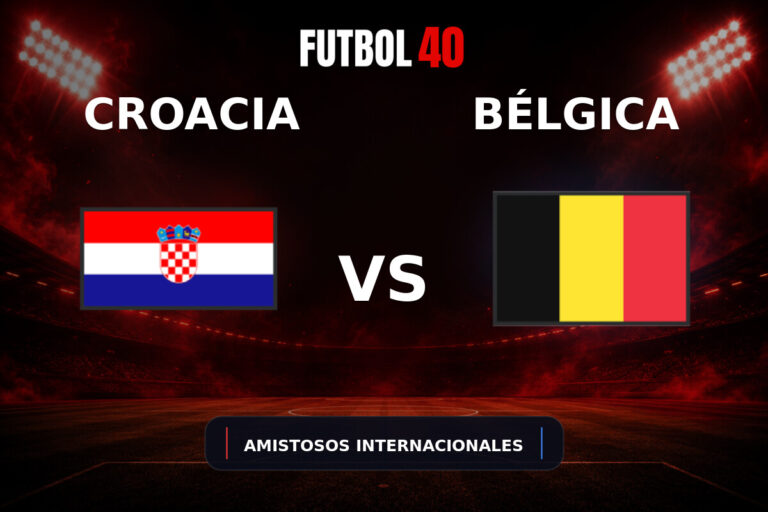 Croacia vs Bélgica en vivo, Amistosos Internacionales 2026