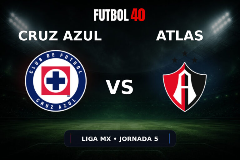 Cruz Azul vs Atlas en vivo, Liga MX Apertura 2026 Jornada 5