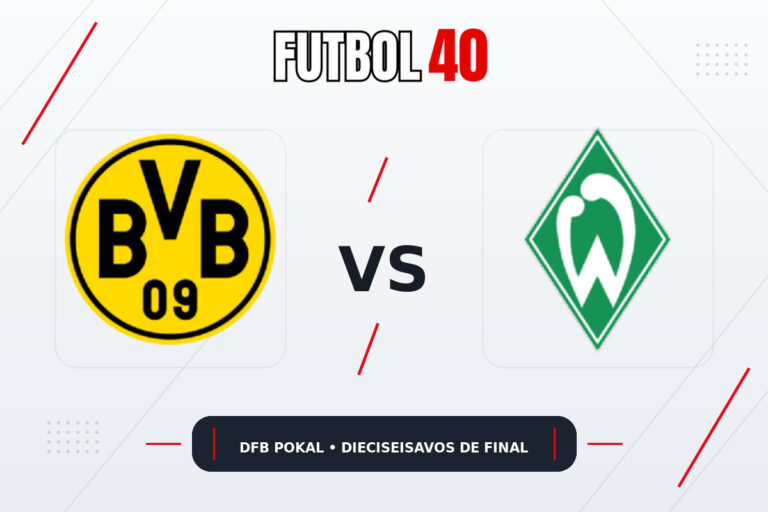Borussia Dortmund vs Werder Bremen en vivo, Copa de Alemania 2026/27 Dieciseisavos de Final
