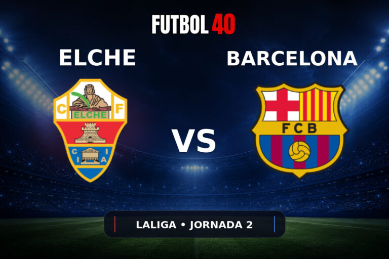 Elche vs Barcelona en vivo, LaLiga 2026/27 Jornada 2