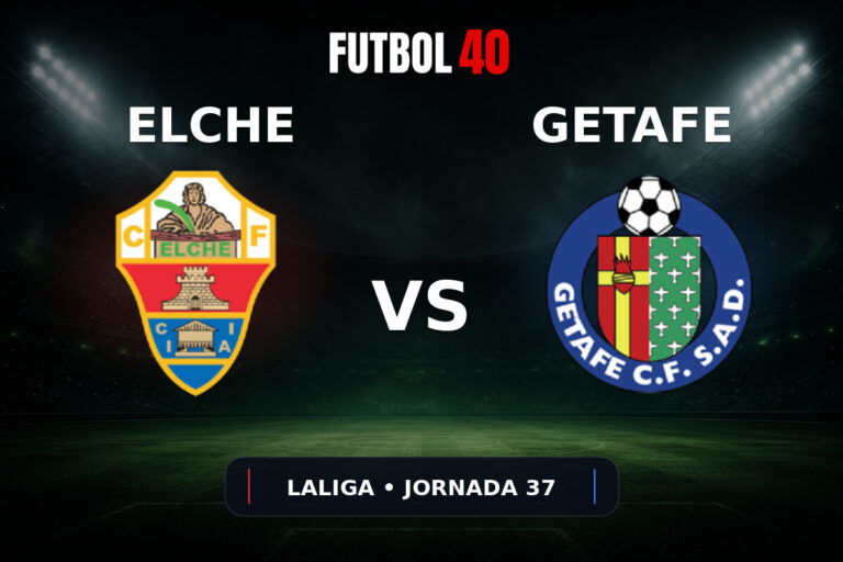 Elche vs Getafe en vivo, LaLiga 2025/26 Jornada 37