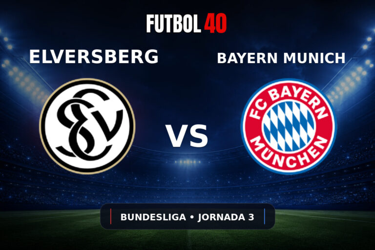 Elversberg vs Bayern Munich en vivo, Bundesliga 2026/27 Jornada 3