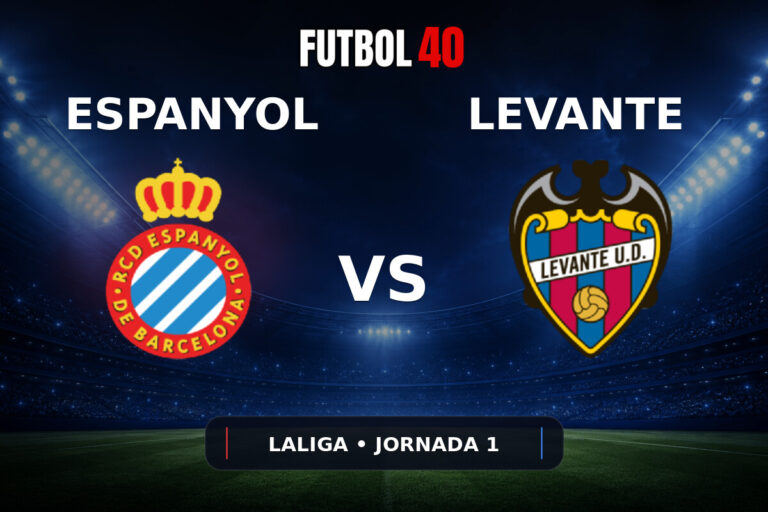 Espanyol de Barcelona vs Levante en vivo, LaLiga 2026/27 Jornada 1