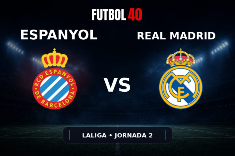 Espanyol de Barcelona vs Real Madrid en vivo, LaLiga 2026/27 Jornada 2