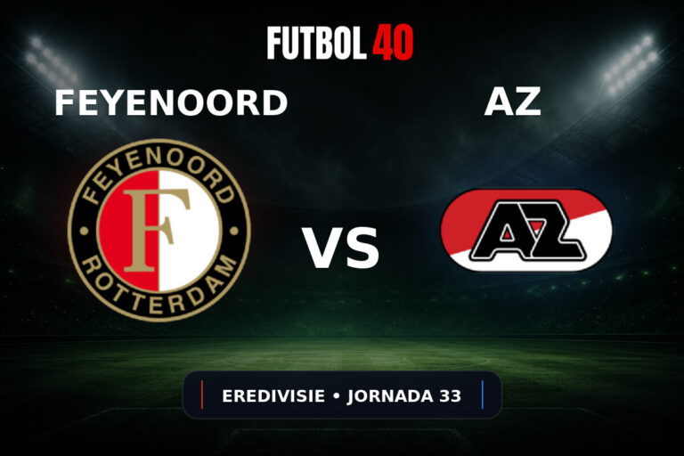 Feyenoord Rotterdam vs AZ Alkmaar en vivo, Eredivisie 2025/26 Jornada 33