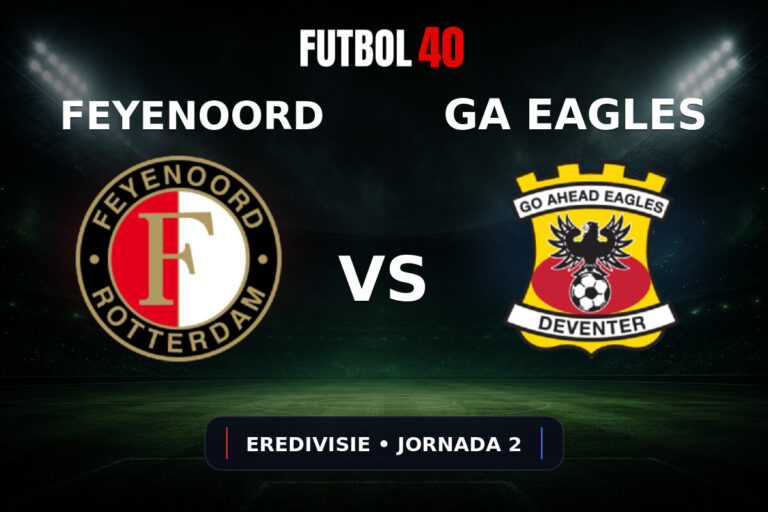 Feyenoord Rotterdam vs Go Ahead Eagles en vivo, Eredivisie 2026/27 Jornada 2
