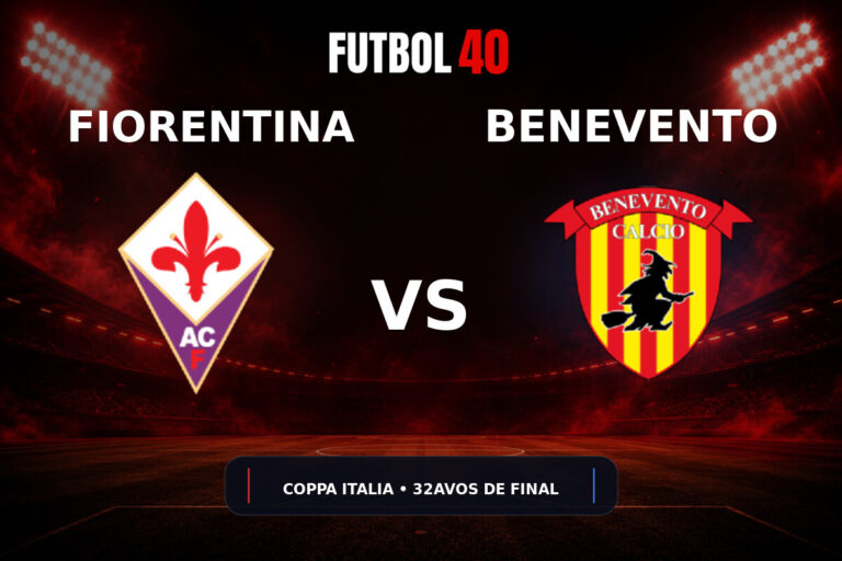 Fiorentina vs Benevento en vivo, Coppa Italia 2026/27 32avos de final