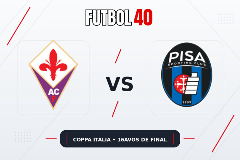 Fiorentina vs Pisa en vivo, Coppa Italia 2026/27 16avos de final