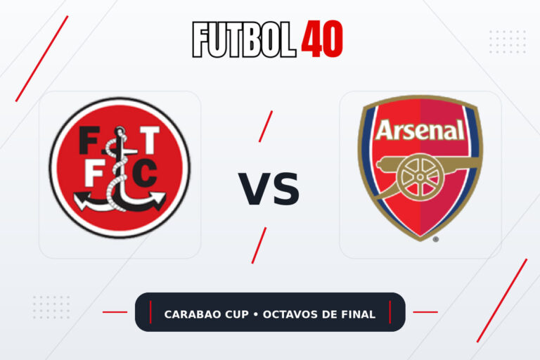 Fleetwood Town vs Arsenal en vivo, Carabao Cup 2026 Octavos de Final
