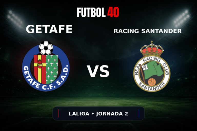Getafe vs Racing Santander en vivo, LaLiga 2026/27 Jornada 2