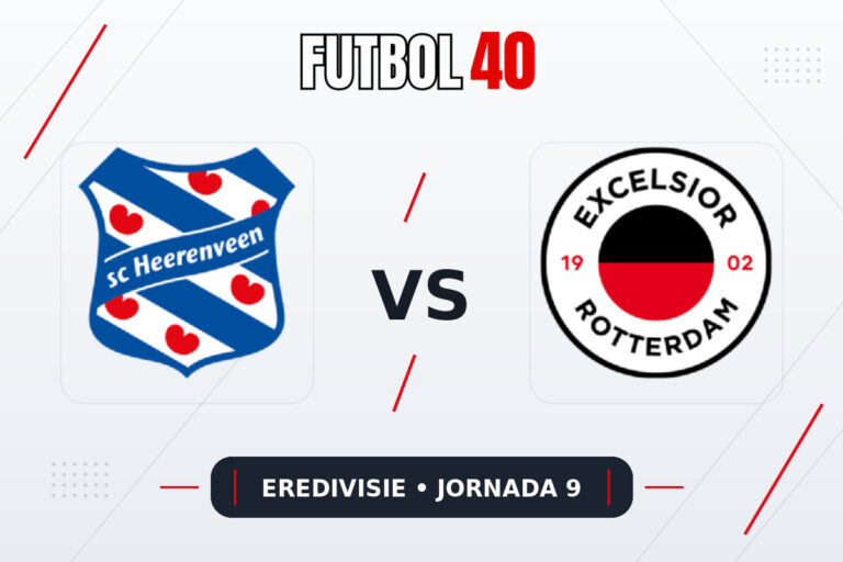Heerenveen vs Excelsior en vivo, Eredivisie 2026/27 Jornada 9