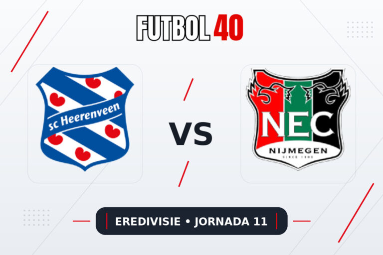 Heerenveen vs NEC Nijmegen en vivo, Eredivisie 2026/27 Jornada 11