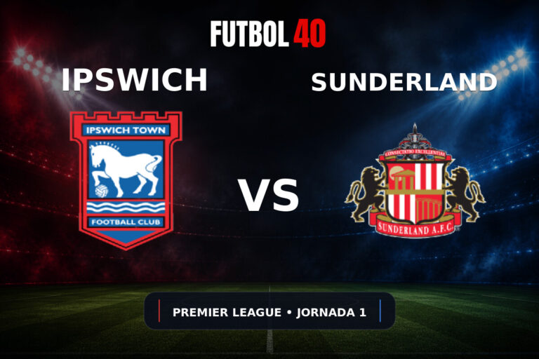 Ipswich Town vs Sunderland en vivo, Premier League 2026/27 Jornada 1
