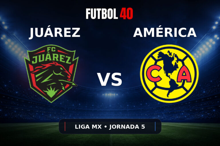 FC Juárez vs América en vivo, Liga MX Apertura 2026 Jornada 5