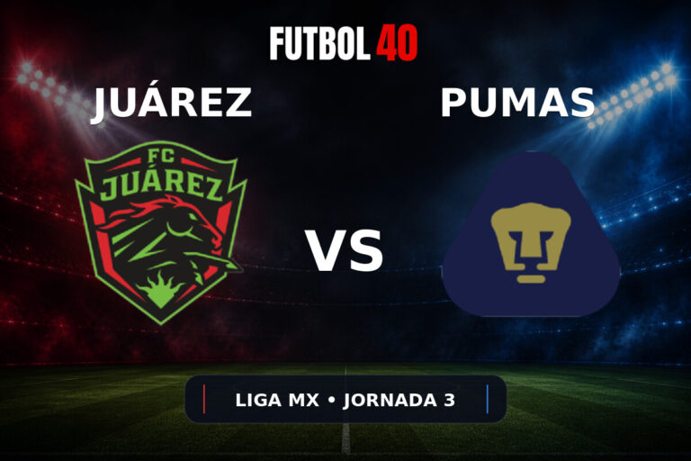 FC Juárez vs Pumas UNAM en vivo, Liga MX Apertura 2026 Jornada 3