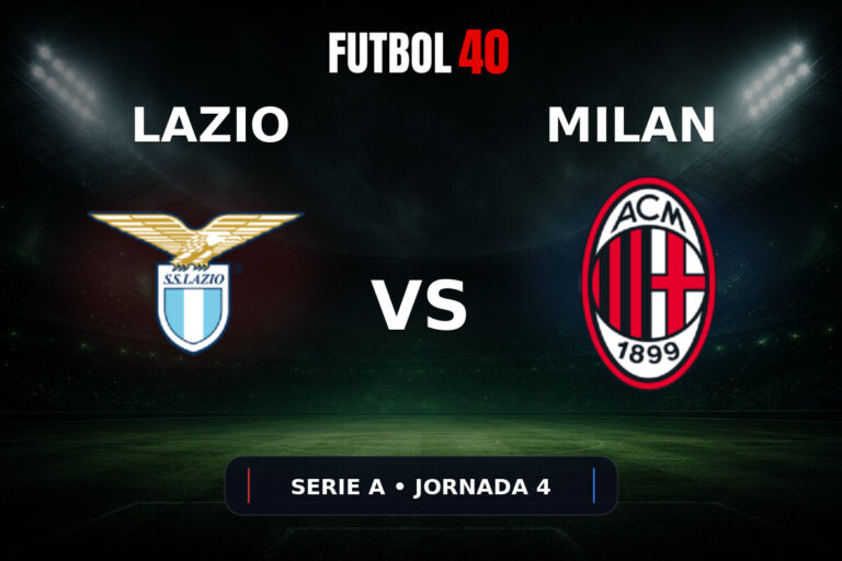 Lazio vs AC Milan en vivo, Serie A 2026/27 Jornada 4