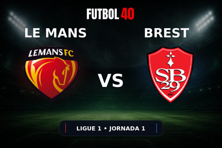 Le Mans vs Brest en vivo, Ligue 1 2026/27 Jornada 1